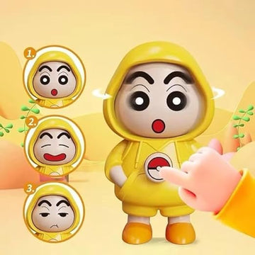 Shinchan Face Changing Expression Keychain | Trending Cartoon Mood Changer Keyring for Gen Z, Kids & Bag Aesthetics | Funny Pocket Toy (Pack of 1)