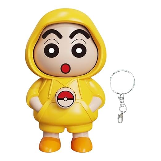 Shinchan Face Changing Expression Keychain | Trending Cartoon Mood Changer Keyring for Gen Z, Kids & Bag Aesthetics | Funny Pocket Toy (Pack of 1)